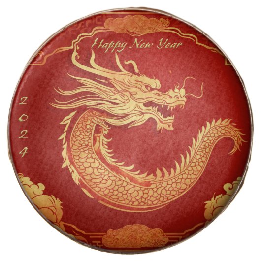 Festive Dragon Chinese New Year Chocolate Covered Oreo (Front)