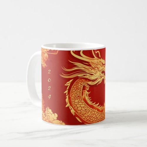 Festive Dragon Chinese New Year Coffee Mug