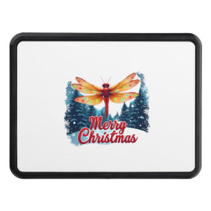 Festive Dragonfly Lights Hitch Cover