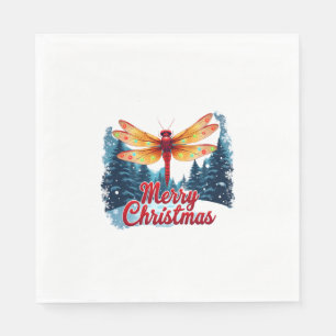 Festive Dragonfly Lights Napkins