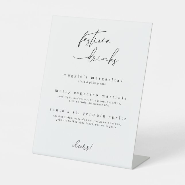 Festive Drinks Sign (Front)