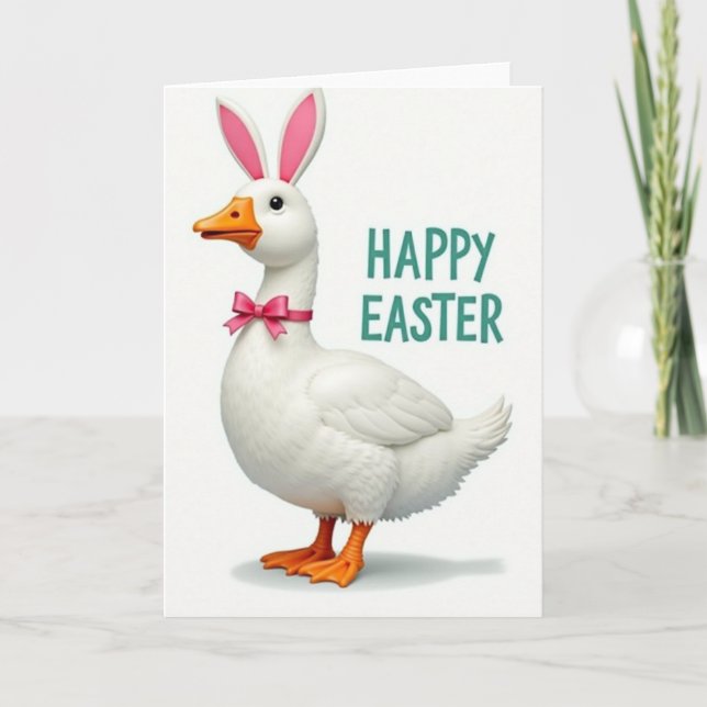 Festive Duck Holiday Card (Front)