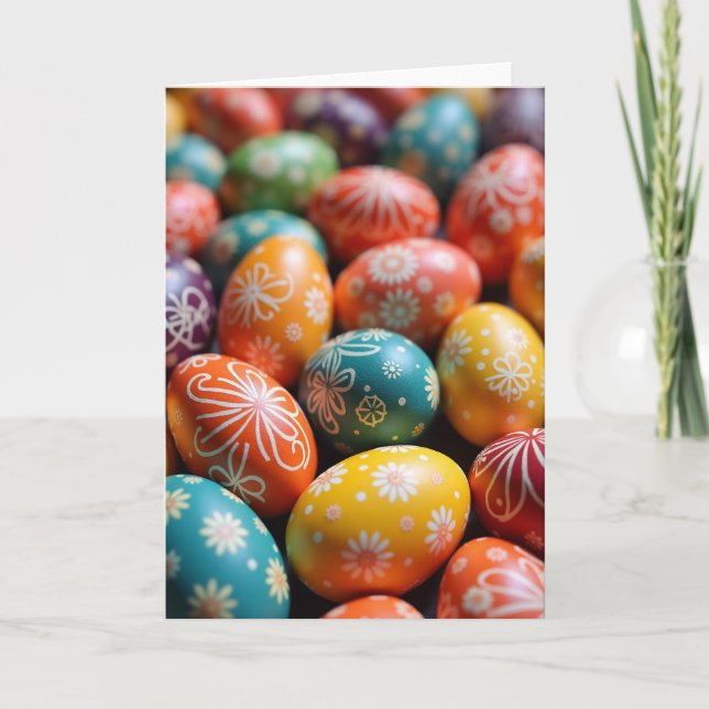 Festive Egg Celebration Art Card (Front)