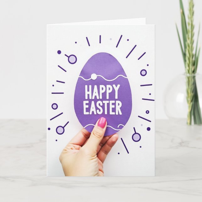 Festive Egg Celebration Card (Front)