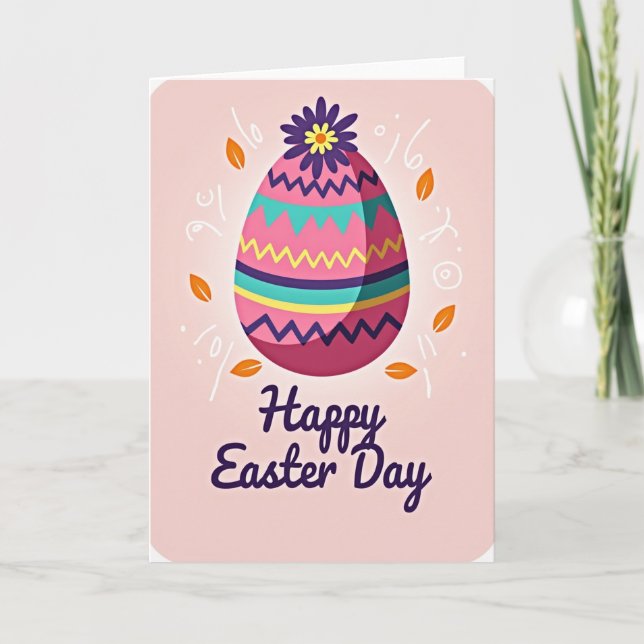 Festive Egg Holiday Card (Front)