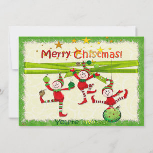 Festive Elves Christmas Party/Event Invites