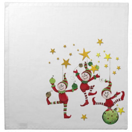 Festive Elves Christmas PartyEvent Napkins