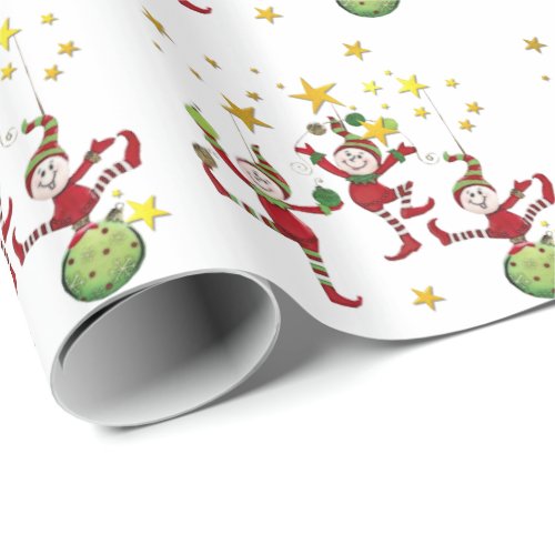 Festive Elves Christmas Wrapping Paper