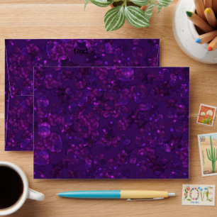 Festive envelope, purple, shiny envelope