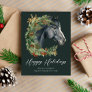 Festive Equestrian Business Corporate Christmas Holiday Card