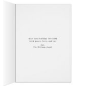 Festive Evergreen Photo Greeting Card (Inside (Right))