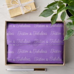 Festive & Fabulous Vibrant Jewel Purple & Blush Tissue Paper