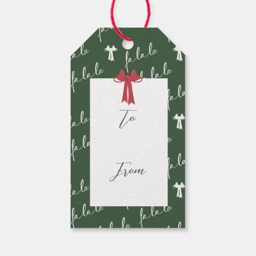 Festive Fala Vintage Christmas Tree Farm To From Gift Tags