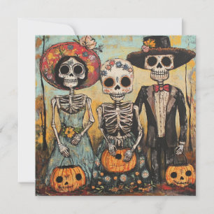 Festive Family Dia de los Muertos Event  Invitation