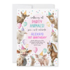 Festive Farm Barnyard Party Animals Girls Birthday