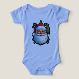 "Festive Fashion: Santa, Snow & Christmas Tree Mag Infant T-shirt