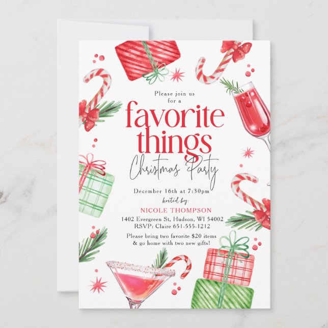 Festive Favorites Invitation (Front)