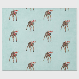 FESTIVE FAWN Wrapping Paper