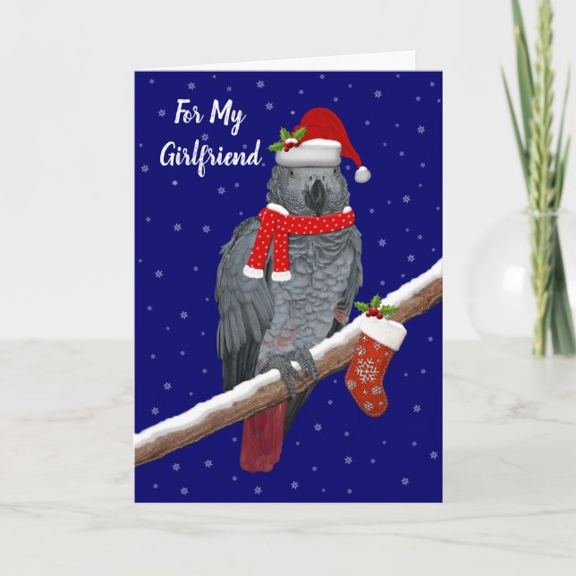Festive Feathers (Girlfriend) Card (Front)