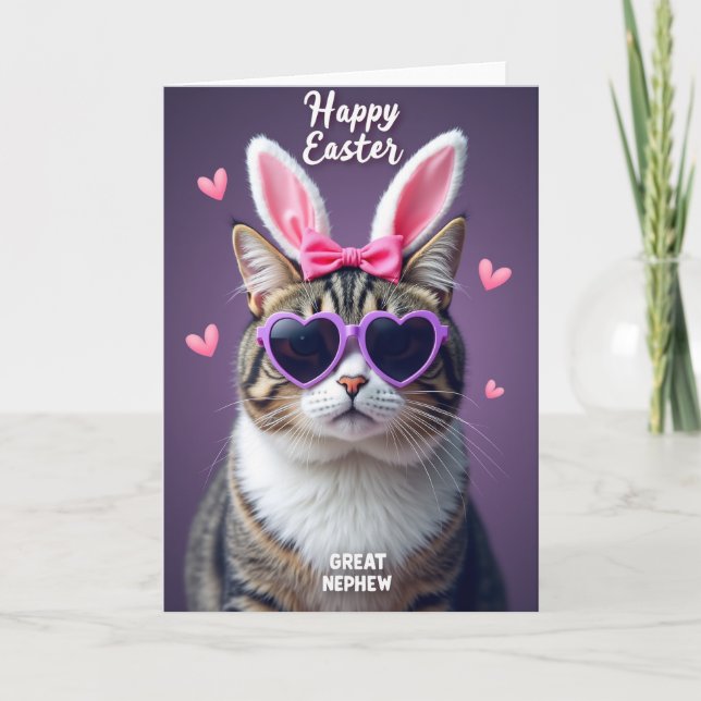 Festive Feline Holiday Card (Front)