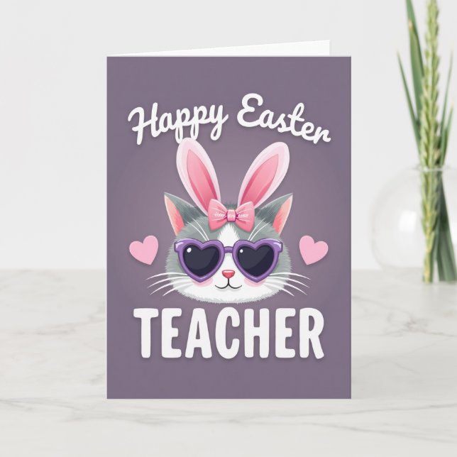 Festive Feline Spring Holiday Card (Front)