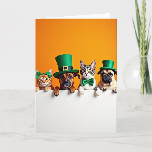 Festive Felines Friends Card (Front)