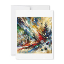 Festive Fervor: Abstract Expressionist Christmas