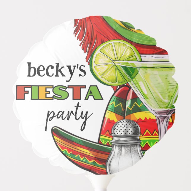 Festive Fiesta | Margarita | Sombrero Balloon (Front)