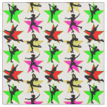 FESTIVE FIGURE SKATER CHRISTMAS DESIGN FABRIC