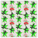 FESTIVE FIGURE SKATING CHRISTMAS DESIGNS FABRIC