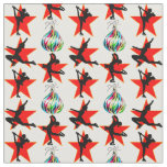 FESTIVE FIGURE SKATING CHRISTMAS DESIGNS FABRIC