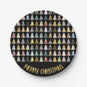 Festive Fir Trees, Christmas Party Paper Plates