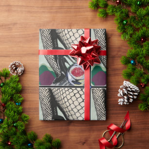 'Festive Fishnets' Painting on a  Wrapping Paper