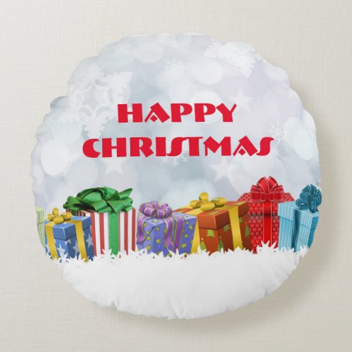 Festive Flair Adorn Your Space with Christmas Pil Round Pillow