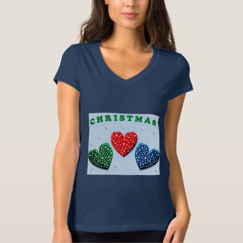 Festive Flair Christmas_themed Womens T_ T_Shirt