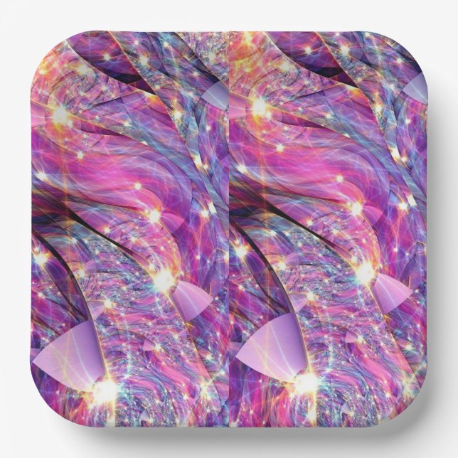 Festive Flair Patterned Plate Decor Delights Paper (Front)