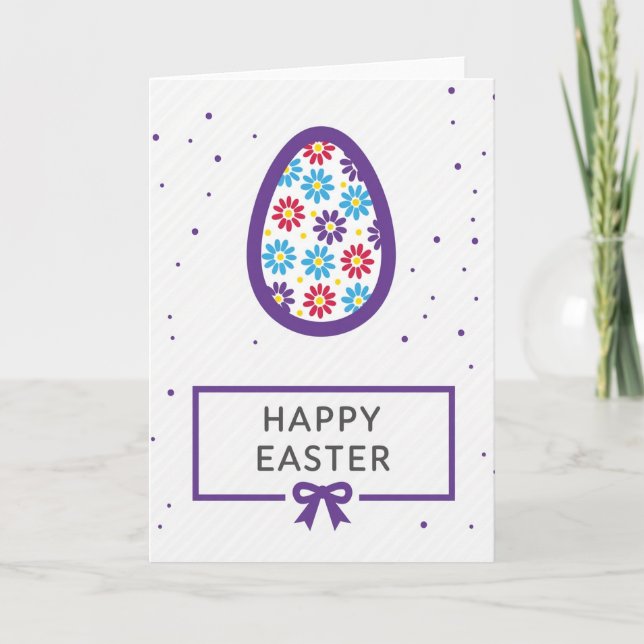 Festive Floral Celebration Card (Front)
