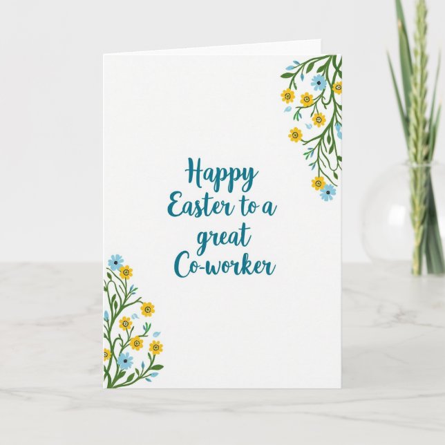 Festive Floral Season Card (Front)