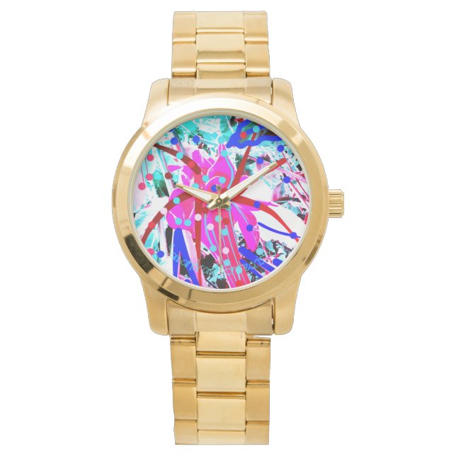 FESTIVE FLOWER ART WATCH (Front)