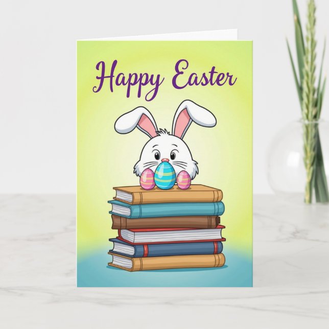 Festive Fluffy Friend Holiday Card (Front)