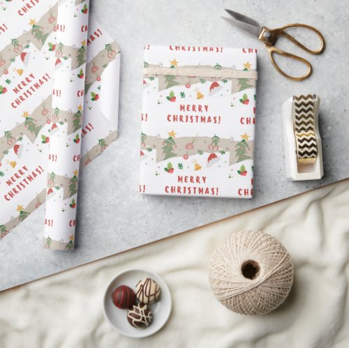 Festive Flurry Merry Christmas Wrapping Paper
