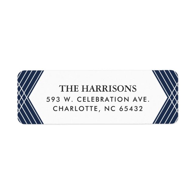 Festive Focus | Navy Blue | Label (Front)