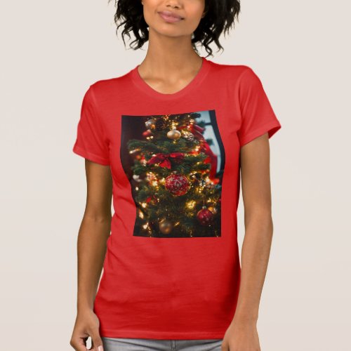  Festive Foliage Cozy Christmas Vibes T_Shirt T_Shirt