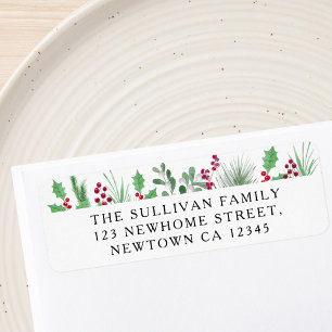 Festive Foliage Return Address Label