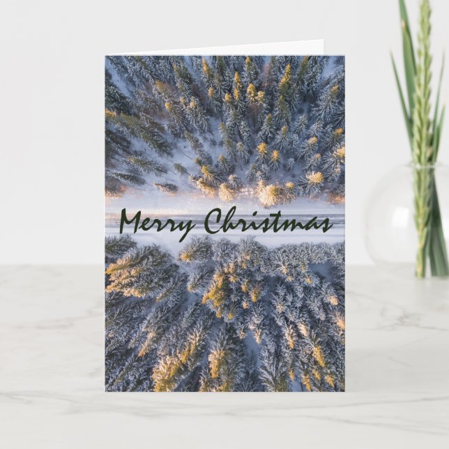 Festive Forest, Christmas Greeting Card (Front)