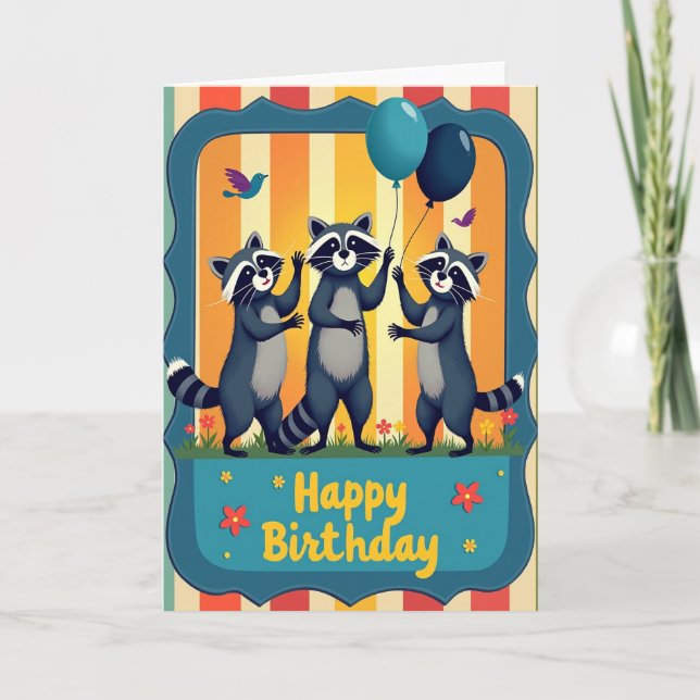 Festive Forest Friends Card (Front)
