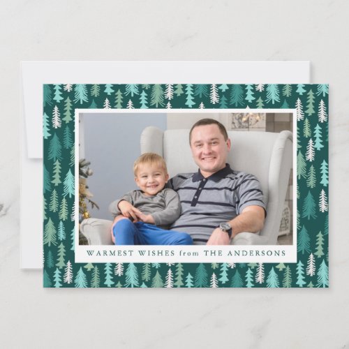 Festive Forest  Holiday Photo Card