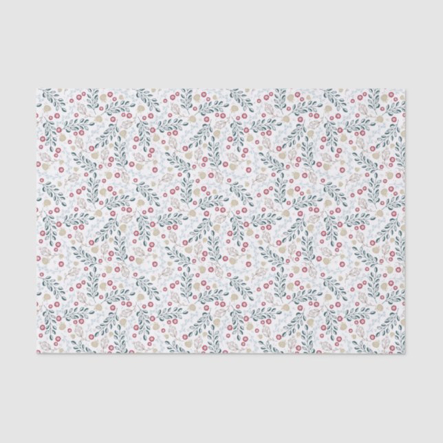 Festive Forest Pattern Tissue Paper (Front)