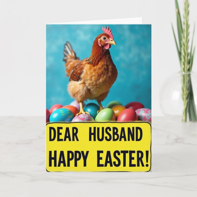 Festive Fowl And Eggs Card (Front)