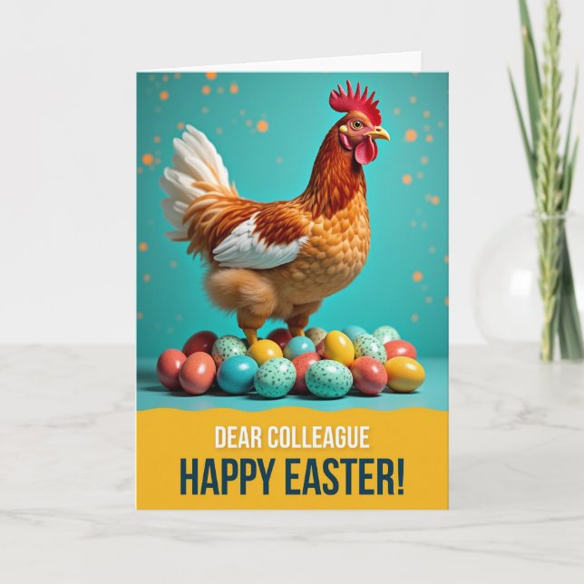 Festive Fowl And Eggs Pattern Card (Front)
